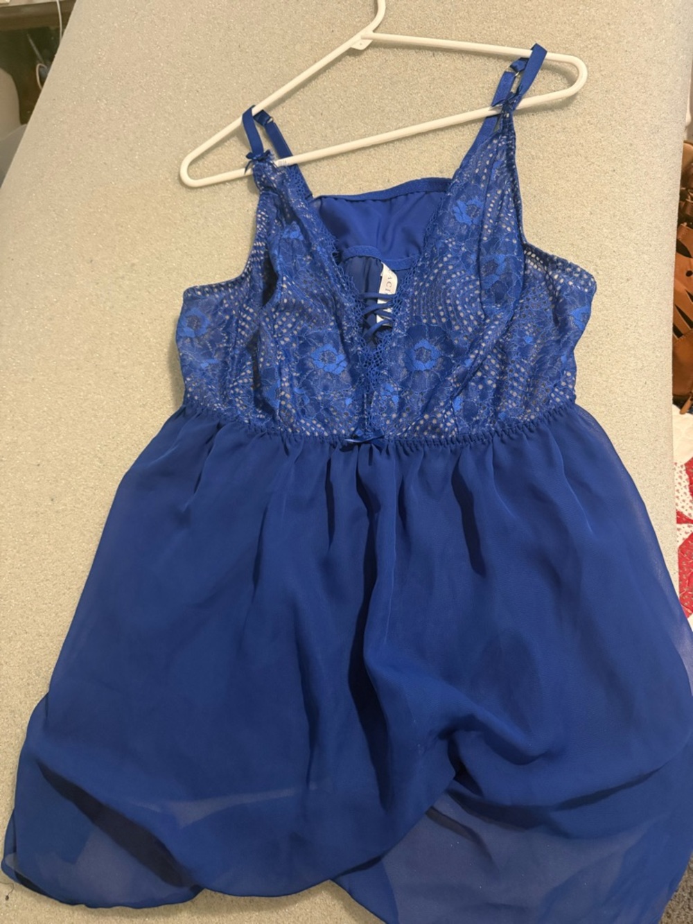 Lane Bryant Cacique Blue Babydoll - Picture 2 of 3